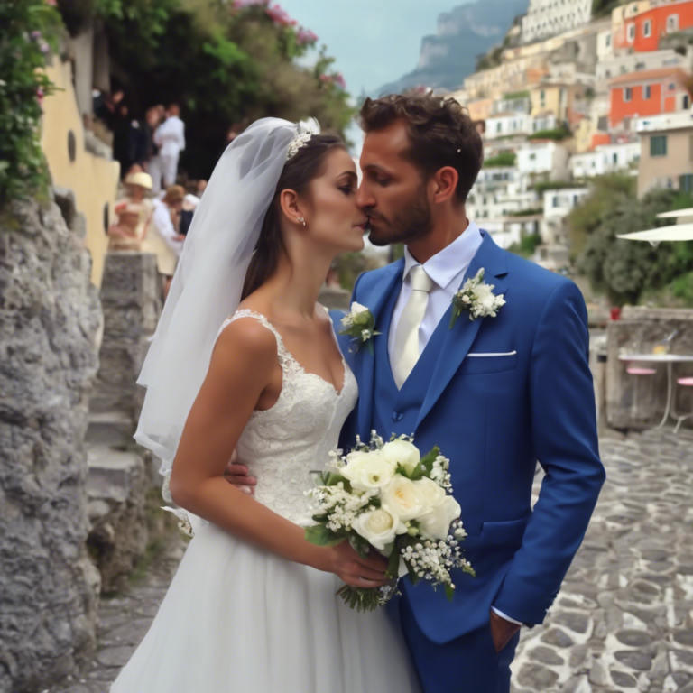 italiensk bryllup par